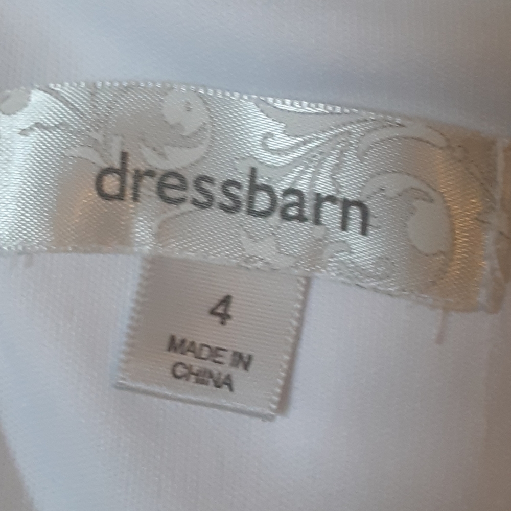 *  DRESSBARN  WHITE LAYERED DRESS - Picture 10 of 12